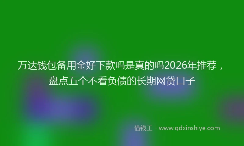 万达钱包备用金好下款吗是真的吗2026年推荐，盘点五个不看负债的长期网贷口子