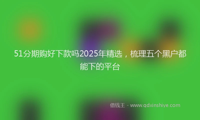 51分期购好下款吗2025年精选，梳理五个黑户都能下的平台
