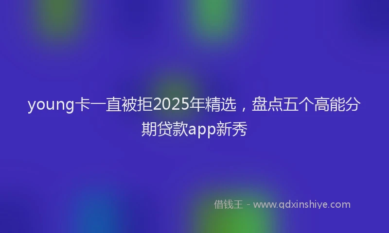 young卡一直被拒2025年精选，盘点五个高能分期贷款app新秀