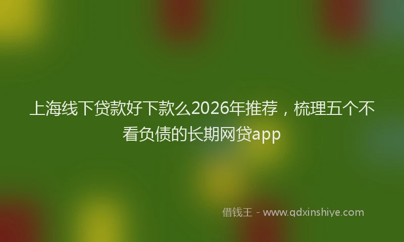 上海线下贷款好下款么2026年推荐，梳理五个不看负债的长期网贷app