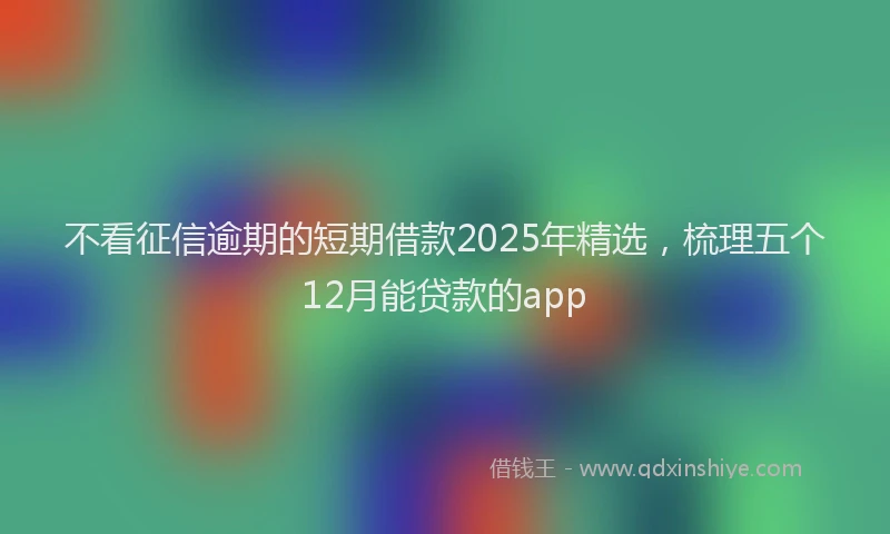 不看征信逾期的短期借款2025年精选，梳理五个12月能贷款的app