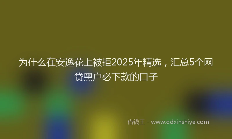 为什么在安逸花上被拒2025年精选，汇总5个网贷黑户必下款的口子
