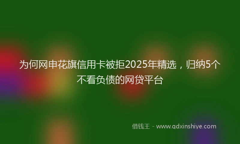 为何网申花旗信用卡被拒2025年精选，归纳5个不看负债的网贷平台