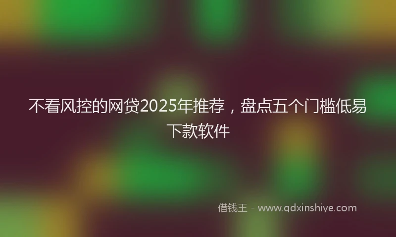 不看风控的网贷2025年推荐，盘点五个门槛低易下款软件