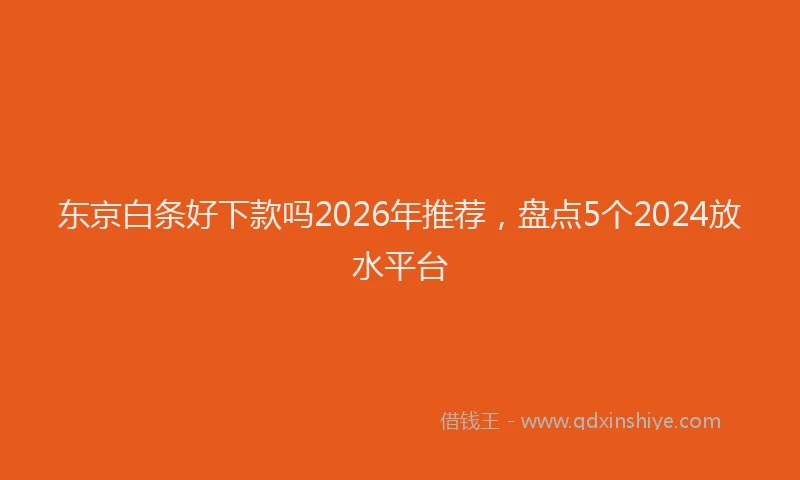 东京白条好下款吗2026年推荐，盘点5个2024放水平台