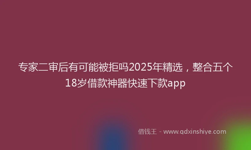 专家二审后有可能被拒吗2025年精选，整合五个18岁借款神器快速下款app