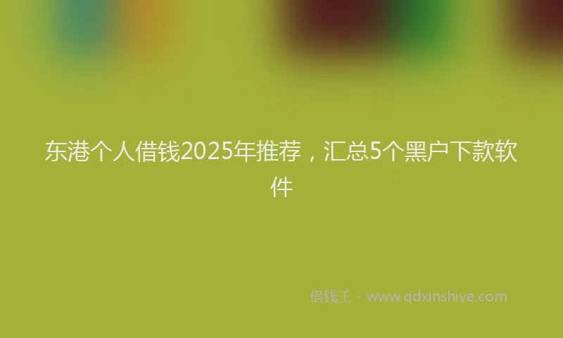 东港个人借钱2025年推荐,汇总5个黑户下款软件