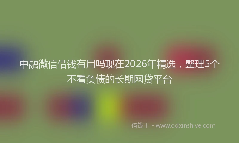 中融微信借钱有用吗现在2026年精选，整理5个不看负债的长期网贷平台