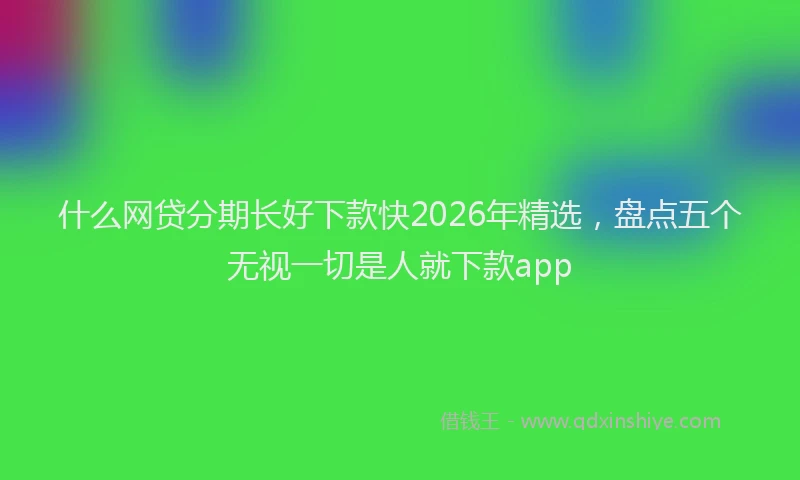 什么网贷分期长好下款快2026年精选，盘点五个无视一切是人就下款app
