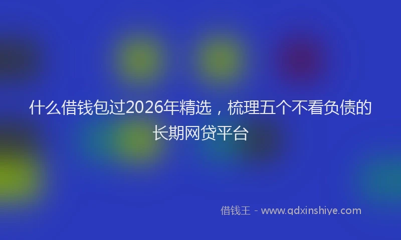 什么借钱包过2026年精选，梳理五个不看负债的长期网贷平台
