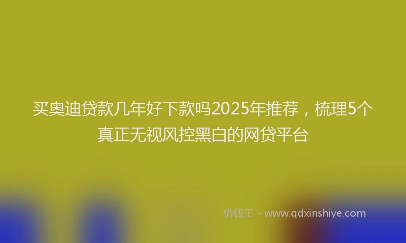 买奥迪贷款几年好下款吗2025年推荐，梳理5个真正无视风控黑白的网贷平台