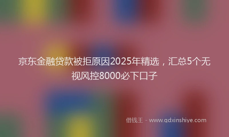 京东金融贷款被拒原因2025年精选,汇总5个无视风控8000必下口子
