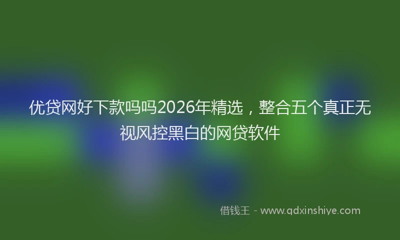优贷网好下款吗吗2026年精选，整合五个真正无视风控黑白的网贷软件