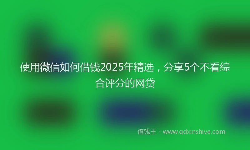 使用微信如何借钱2025年精选，分享5个不看综合评分的网贷