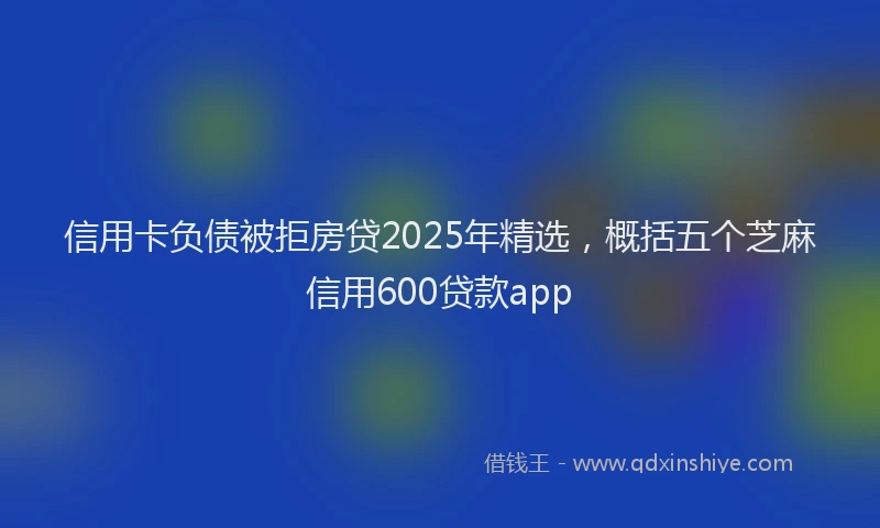 信用卡负债被拒房贷2025年精选，概括五个芝麻信用600贷款app