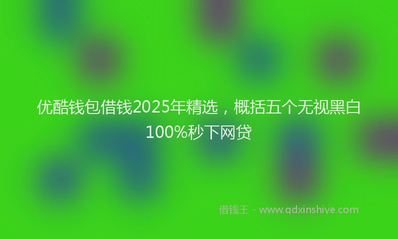 优酷钱包借钱2025年精选，概括五个无视黑白100%秒下网贷