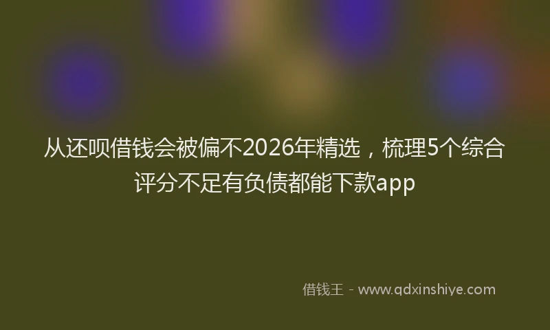 从还呗借钱会被偏不2026年精选，梳理5个综合评分不足有负债都能下款app