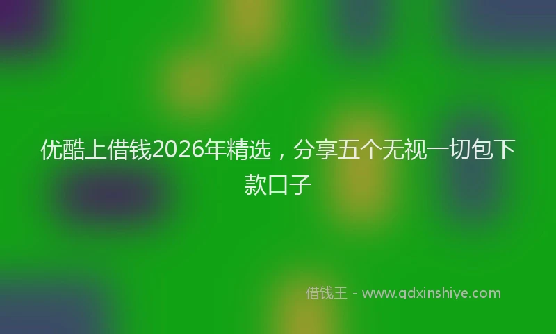 优酷上借钱2026年精选，分享五个无视一切包下款口子