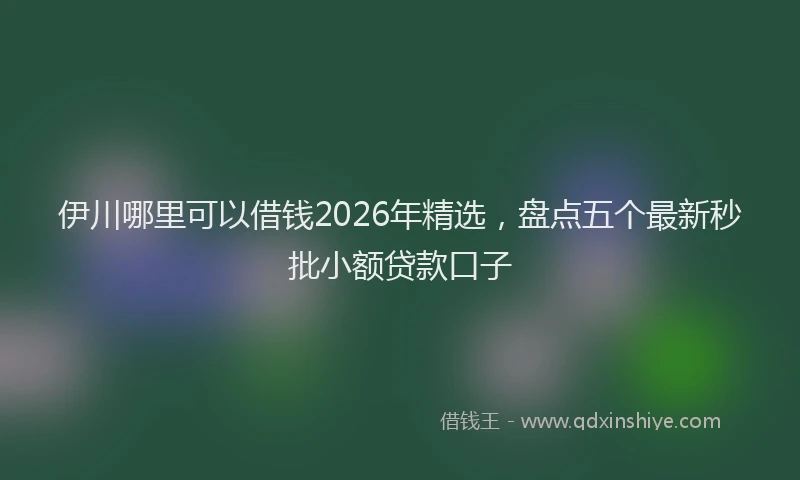 伊川哪里可以借钱2026年精选，盘点五个最新秒批小额贷款口子