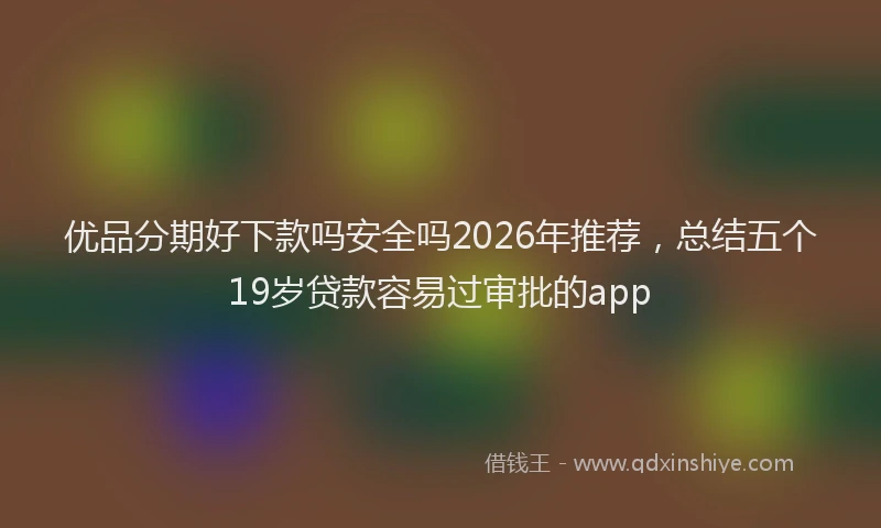 优品分期好下款吗安全吗2026年推荐，总结五个19岁贷款容易过审批的app