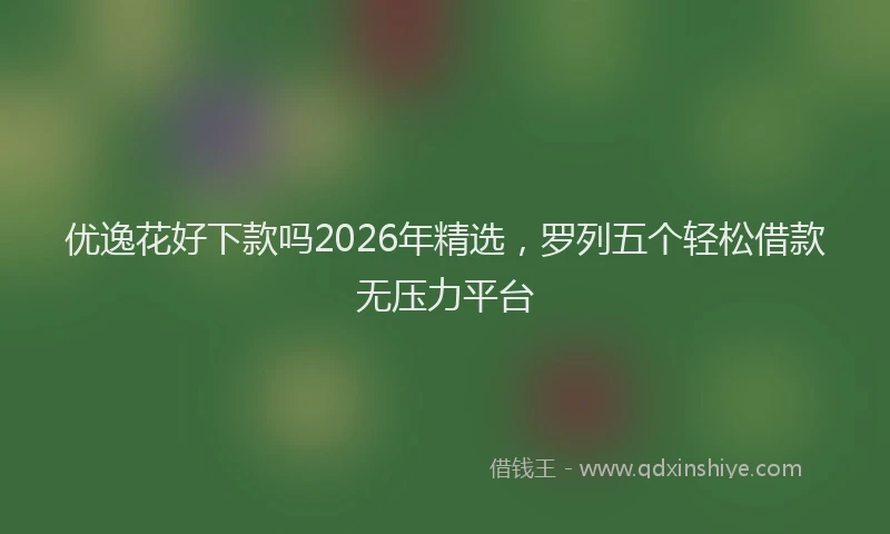 优逸花好下款吗2026年精选,罗列五个轻松借款无压力平台