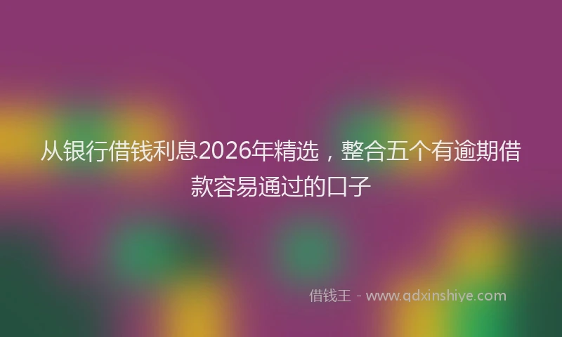 从银行借钱利息2026年精选,整合五个有逾期借款容易通过的口子