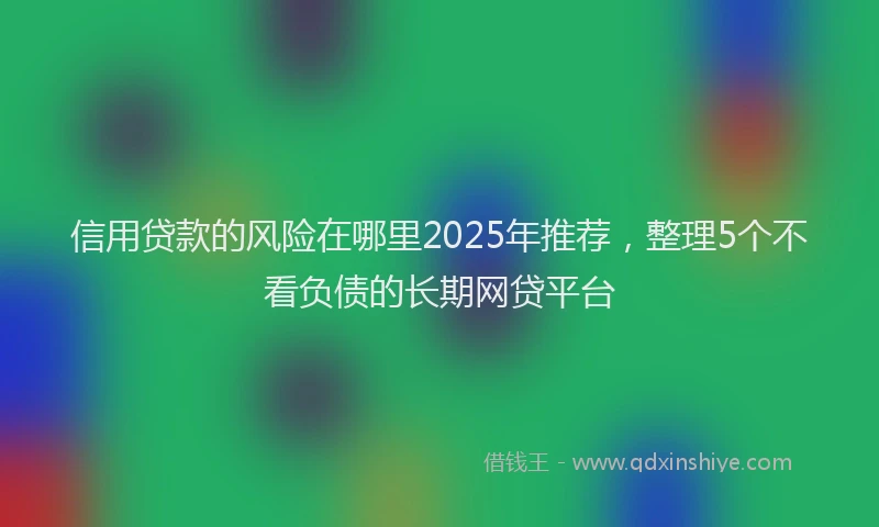 信用贷款的风险在哪里2025年推荐，整理5个不看负债的长期网贷平台