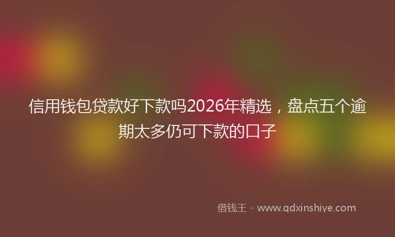 信用钱包贷款好下款吗2026年精选,盘点五个逾期太多仍可下款的口子