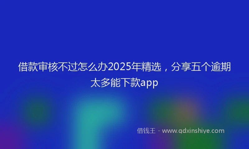 借款审核不过怎么办2025年精选，分享五个逾期太多能下款app