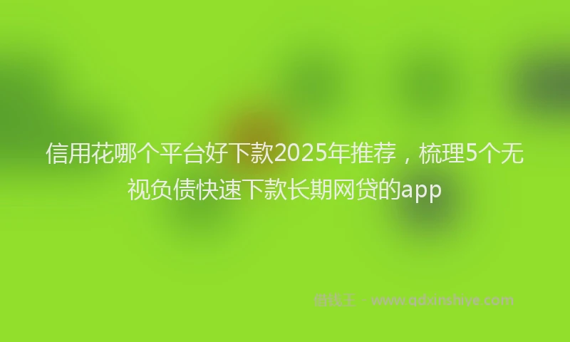 信用花哪个平台好下款2025年推荐，梳理5个无视负债快速下款长期网贷的app