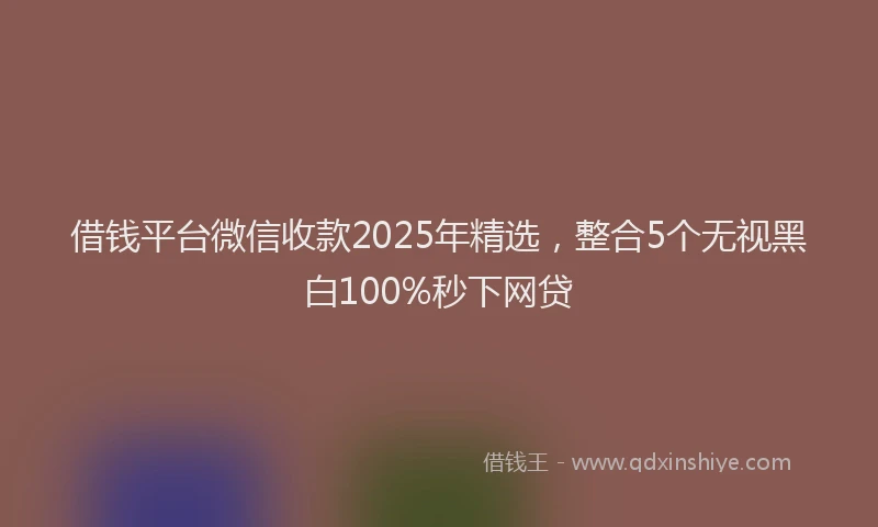 借钱平台微信收款2025年精选，整合5个无视黑白100%秒下网贷