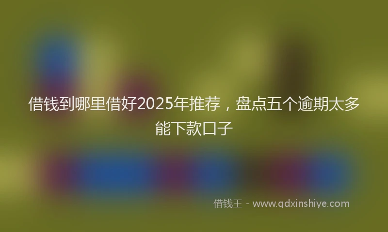 借钱到哪里借好2025年推荐，盘点五个逾期太多能下款口子