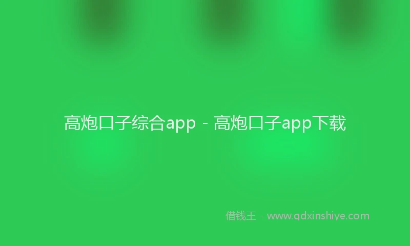 高炮口子综合app - 高炮口子app下载