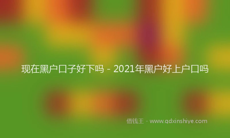 现在黑户口子好下吗 - 2021年黑户好上户口吗