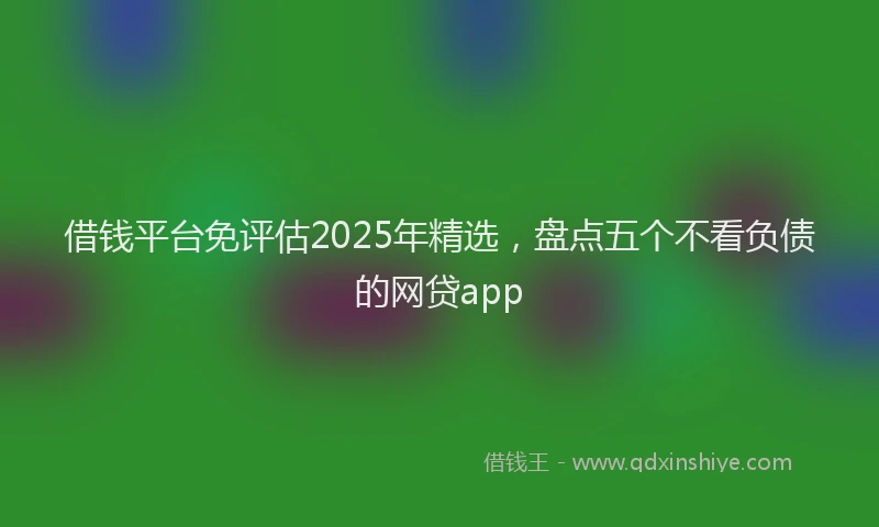 借钱平台免评估2025年精选，盘点五个不看负债的网贷app