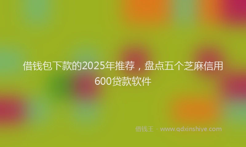 借钱包下款的2025年推荐，盘点五个芝麻信用600贷款软件