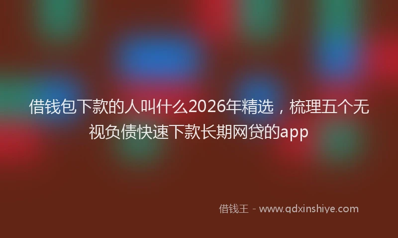 借钱包下款的人叫什么2026年精选，梳理五个无视负债快速下款长期网贷的app