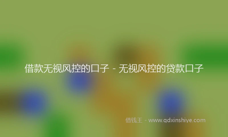 借款无视风控的口子 - 无视风控的贷款口子