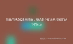 借钱用吧2025年精选，整合5个高炮无视逾期能下的app