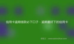 信用卡逾期借款必下口子 - 逾期最好下的信用卡