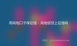 用高炮口子保征信 - 高炮借贷上征信吗