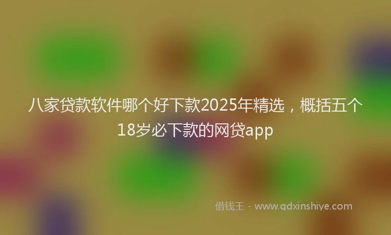 八家贷款软件哪个好下款2025年精选，概括五个18岁必下款的网贷app