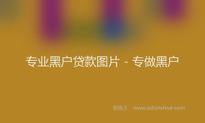 专业黑户贷款图片 - 专做黑户