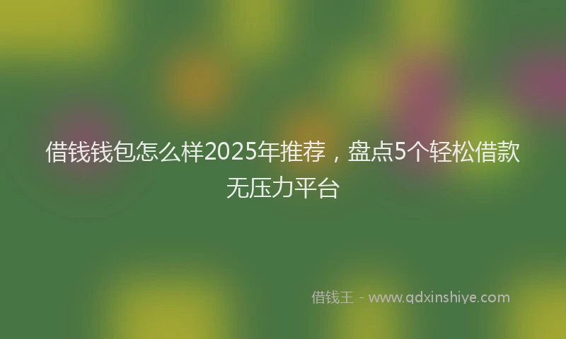 借钱钱包怎么样2025年推荐，盘点5个轻松借款无压力平台