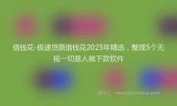 借钱花-极速贷原借钱花2025年精选，整理5个无视一切是人就下款软件