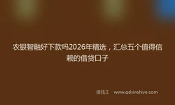 农银智融好下款吗2026年精选，汇总五个值得信赖的借贷口子
