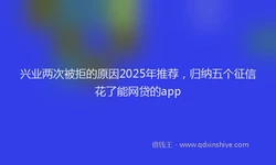 兴业两次被拒的原因2025年推荐，归纳五个征信花了能网贷的app