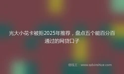光大小花卡被拒2025年推荐，盘点五个能百分百通过的网贷口子