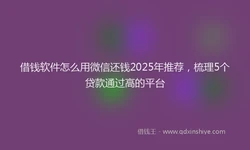 借钱软件怎么用微信还钱2025年推荐，梳理5个贷款通过高的平台