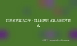 网黑逾期高炮口子 - 网上的黑网贷高炮国家不管么